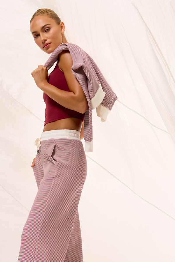 Supersoft Striped Wide Leg Pant Detail 4 - Altar'd State