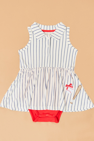 Slugger Baseball Polo Bodysuit Dress - Altar'd State - 