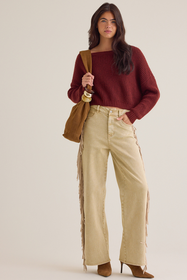 Dutton High Rise Straight Leg Jeans Detail 2 - Altar'd State