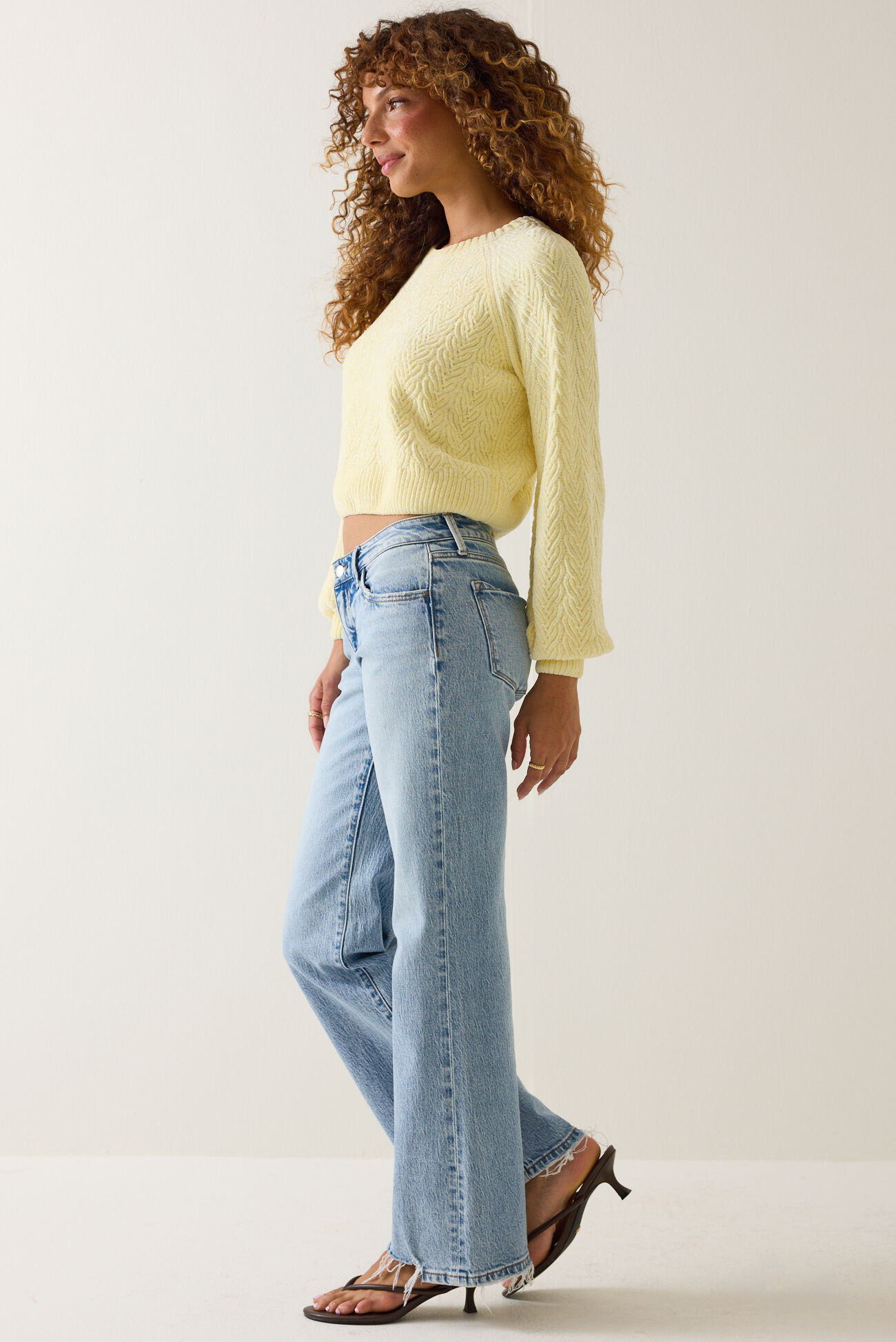 Alyssa Leaf Chenille Sweater