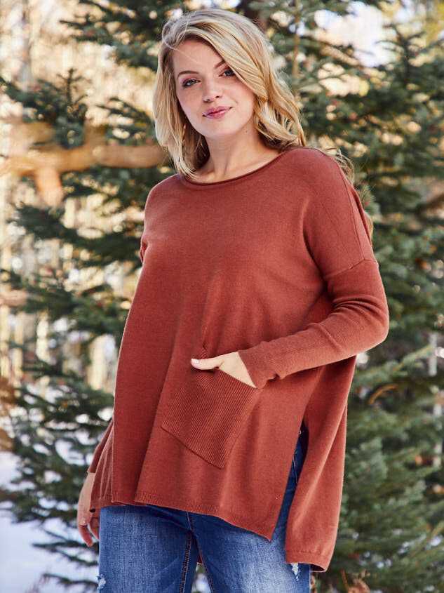 Cozy Comfort Pocket Sweater | Altar'd State