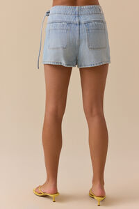 Dylan Side Tie Denim Skort Detail 5 - Altar'd State