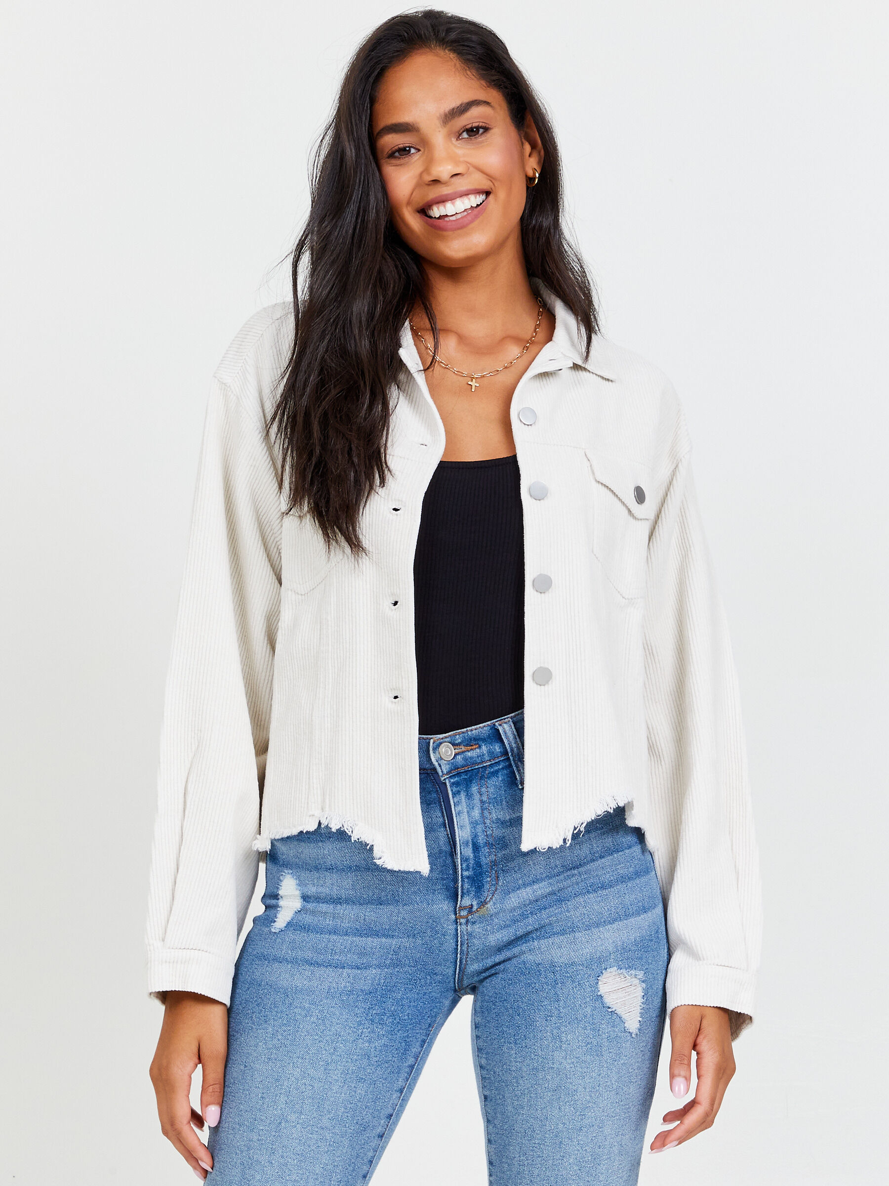 Brienne Corduroy Shacket | Altar'd State