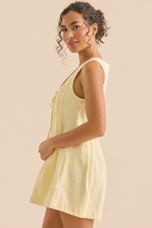 Evie Denim Romper Detail 3 - Altar'd State