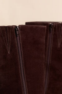 Antony Suede Block Heel Boot Detail 3 - Altar'd State