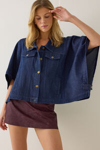 Emy Denim Cape Jacket - Altar'd State
