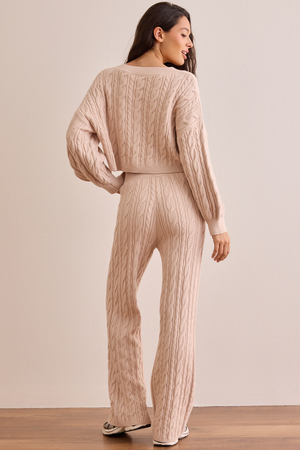 Juno Cable Knit Pants - Altar'd State - 