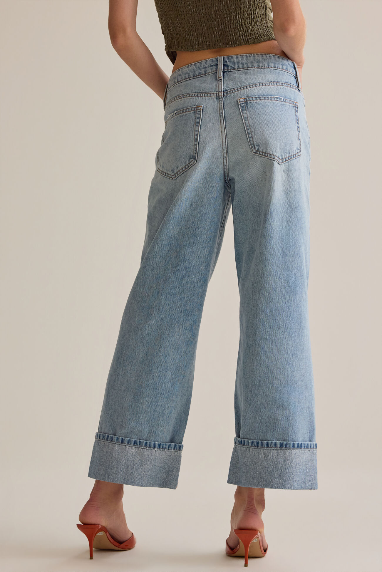 Augusta High Rise Roll Cuff Jeans