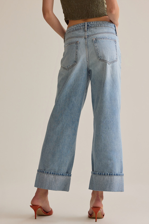 Augusta High Rise Roll Cuff Jeans - Altar'd State - 