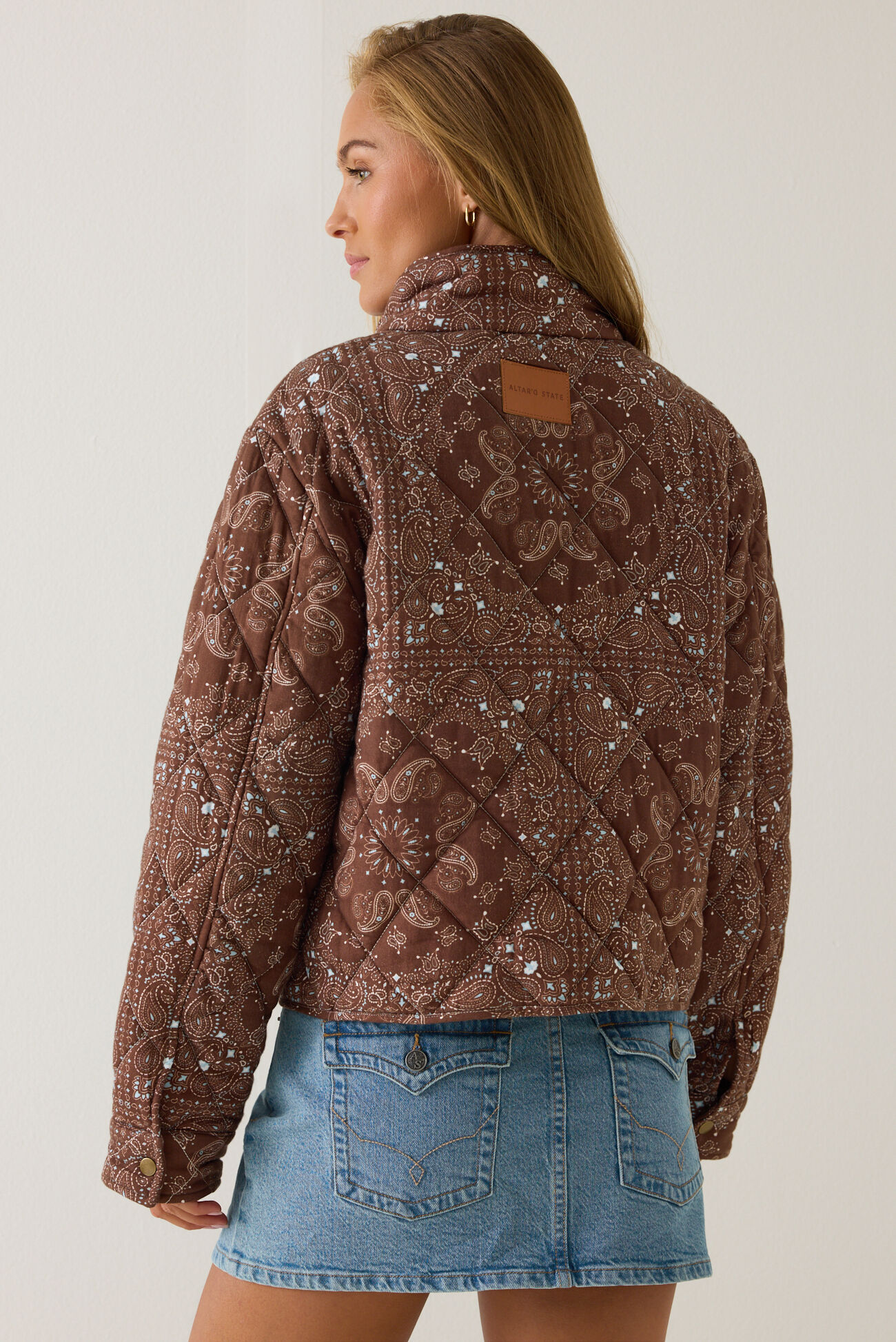 Cece Bandana Quilted Jacket