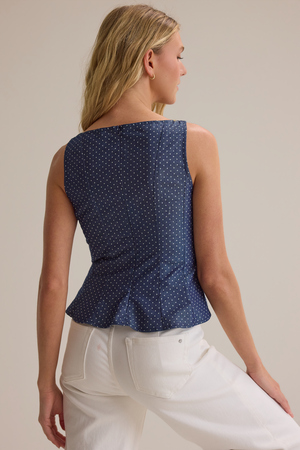 Effie Polka Dot Pleated Tank - Altar'd State