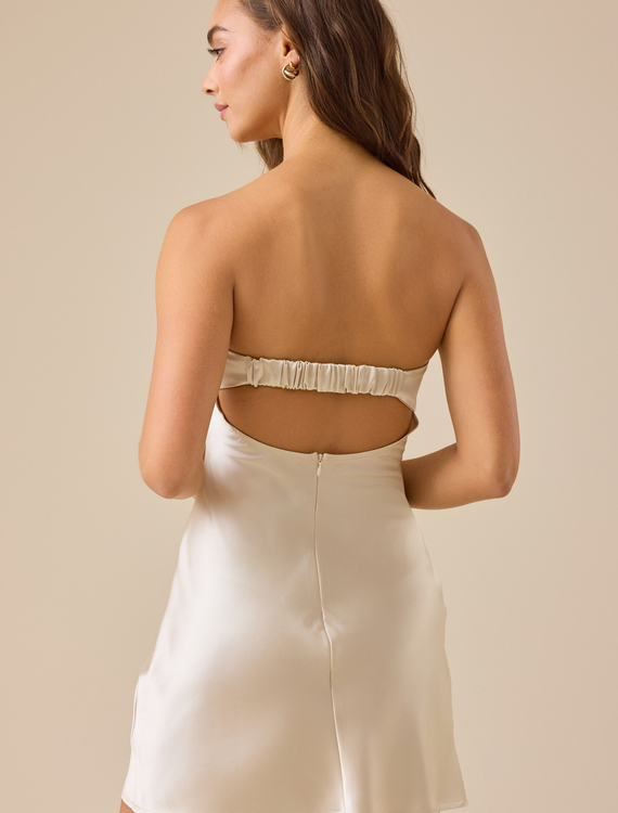 Paityn Strapless Mini Dress Detail 2 - Altar'd State