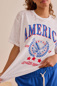 America Eagle Burnout Tee Detail 2 - Altar'd State