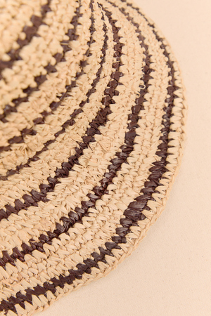 Raffia Striped Bucket Hat - Altar'd State - 
