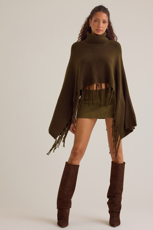 Emmaline Fringe Poncho - Altar'd State - 