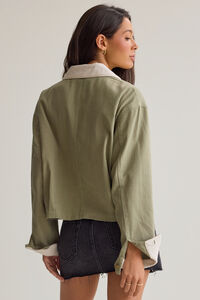 Jayden Cropped Trucker Jacket Detail 4 - Altar'd State