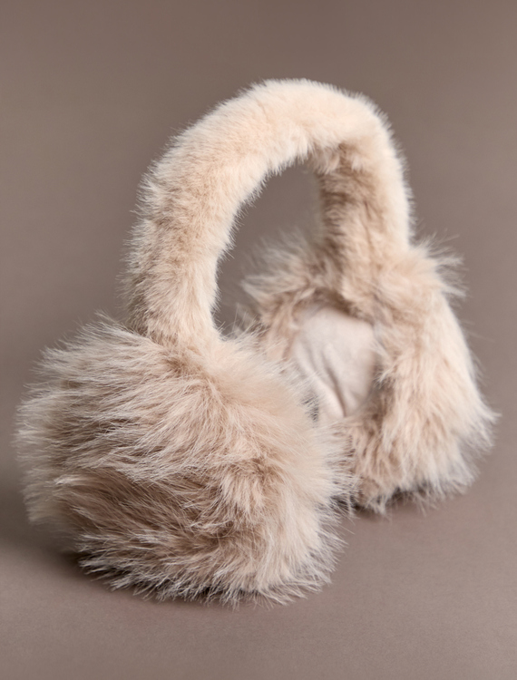 Chantilly Fur Ear Muffs Detail 1 - Altar'd State