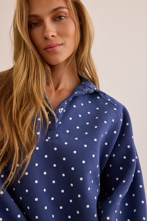 Fast Track Polka Dot Pullover - Altar'd State - 