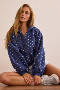 Fast Track Polka Dot Pullover - Altar'd State