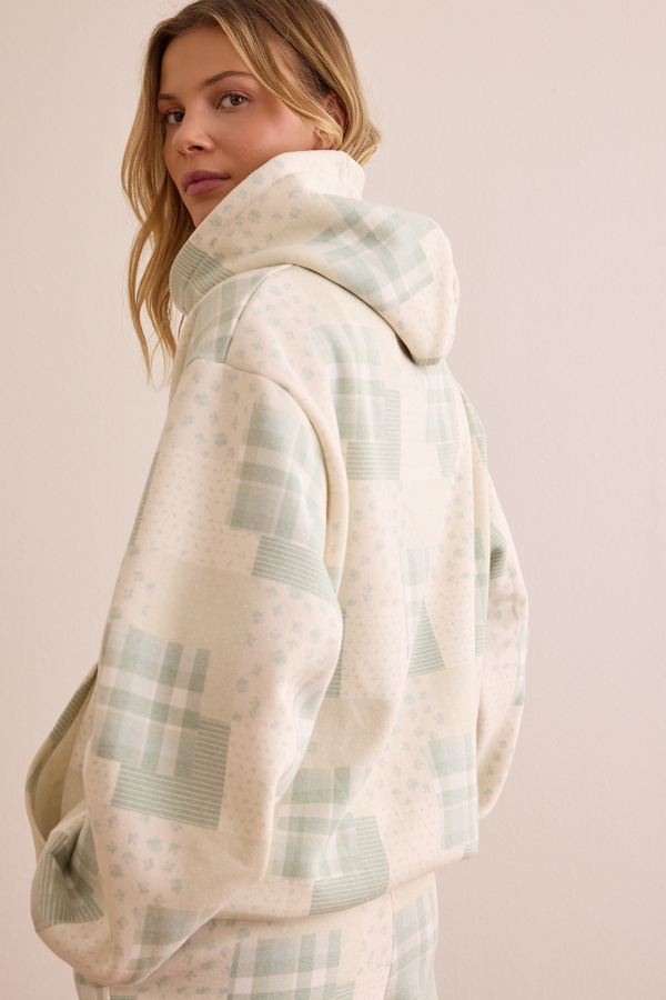 Bloom Patchwork Hoodie Detail 5 - Altar'd State