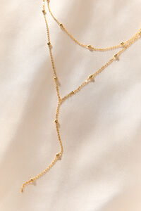 Waterproof Double Layer Y Necklace Detail 2 - Altar'd State
