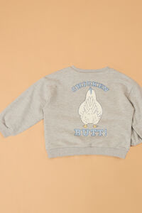 Guess What Graphic Sweatshirt Detail 3 - Altar'd State