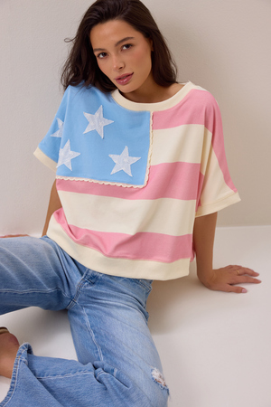 Stateside Short-Sleeve Pullover - Altar'd State - 