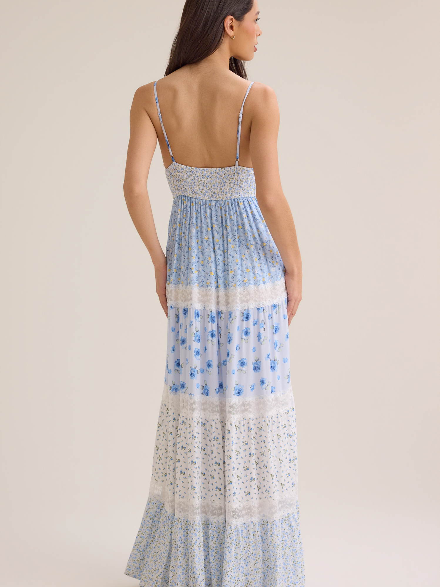 altar'd state blue maxi dress Skye Floral Maxi Dress in Blue