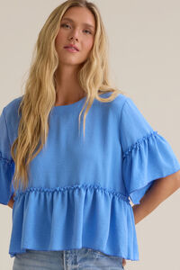 Jackie Ruffle Sleeve Top Detail 2 - Altar'd State