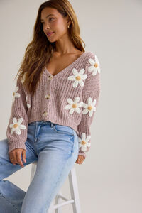 Darleen Flower Cardigan Detail 4 - Altar'd State
