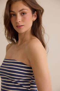 Poppy Stripe Tube Top Detail 3 - Altar'd State