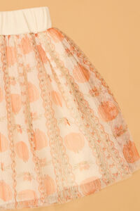 Lucille Pumpkin and Bow Skirt Toddler Set Detail 2 - Altar'd State
