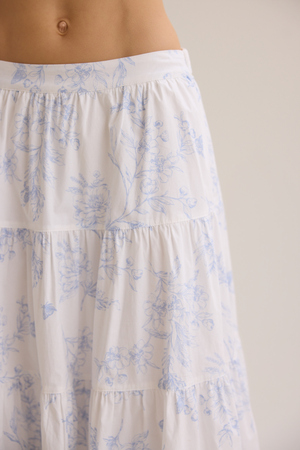 Catherine Floral Midi Skirt - Altar'd State - 