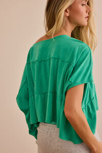 Zen Ruffle Tee Detail 4 - Altar'd State