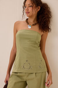 Paloma Embroidered Tube Top - Altar'd State