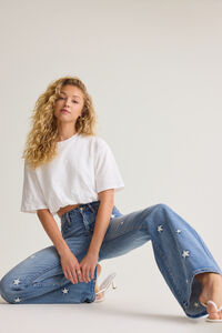 Jessica Star Embroidered Jeans - Altar'd State