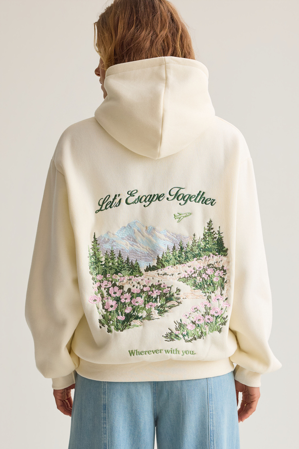 Let's Escape Together Hoodie Detail 7 - Altar'd State