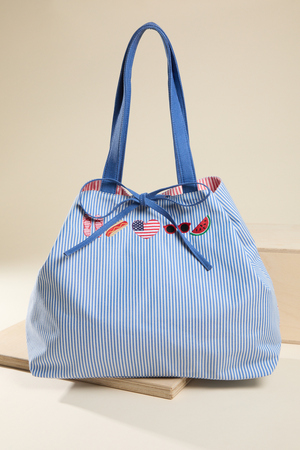 Americana Tie Up Tote Bag - Altar'd State - 