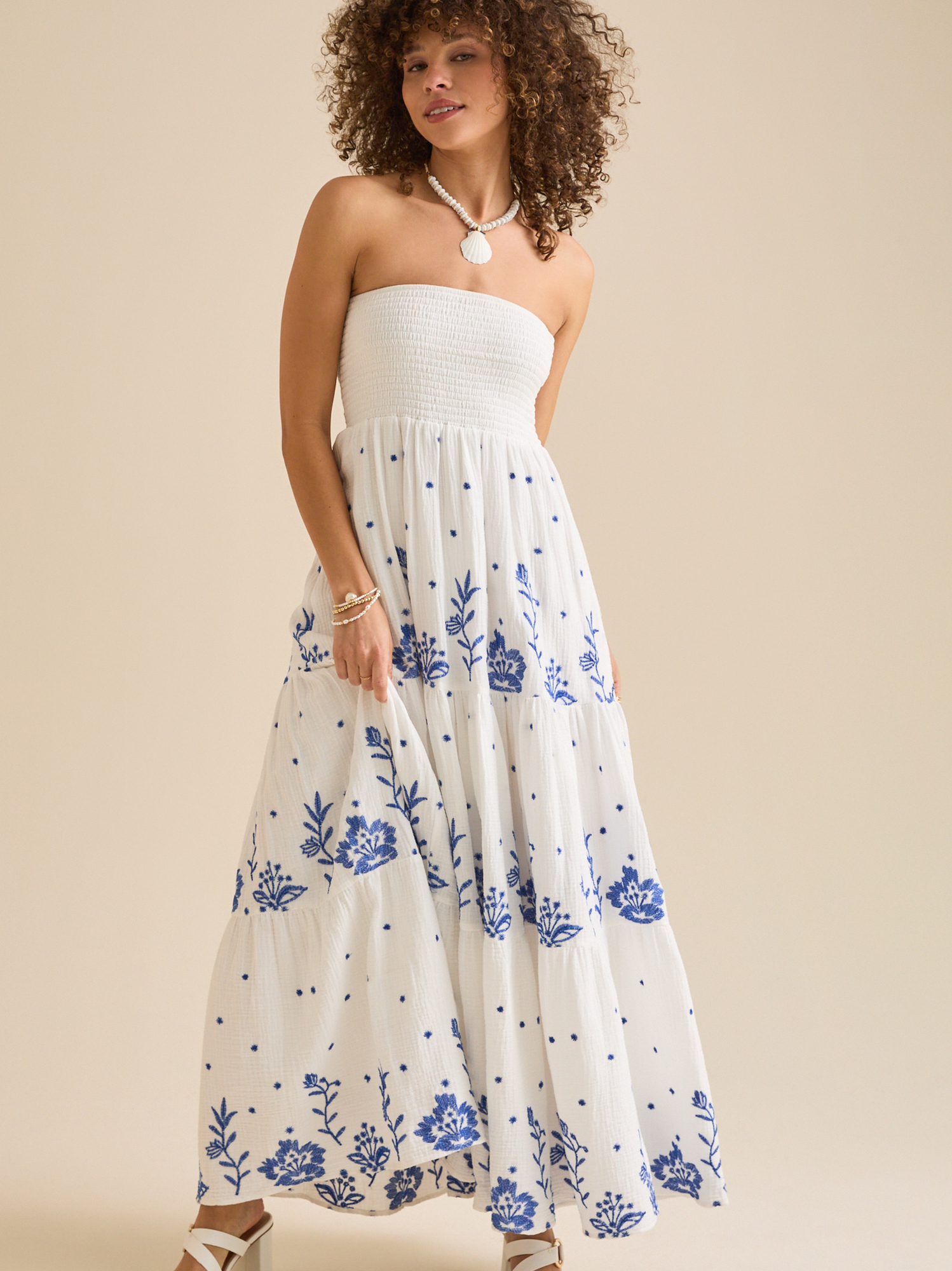 Melanie Strapless Maxi Dress