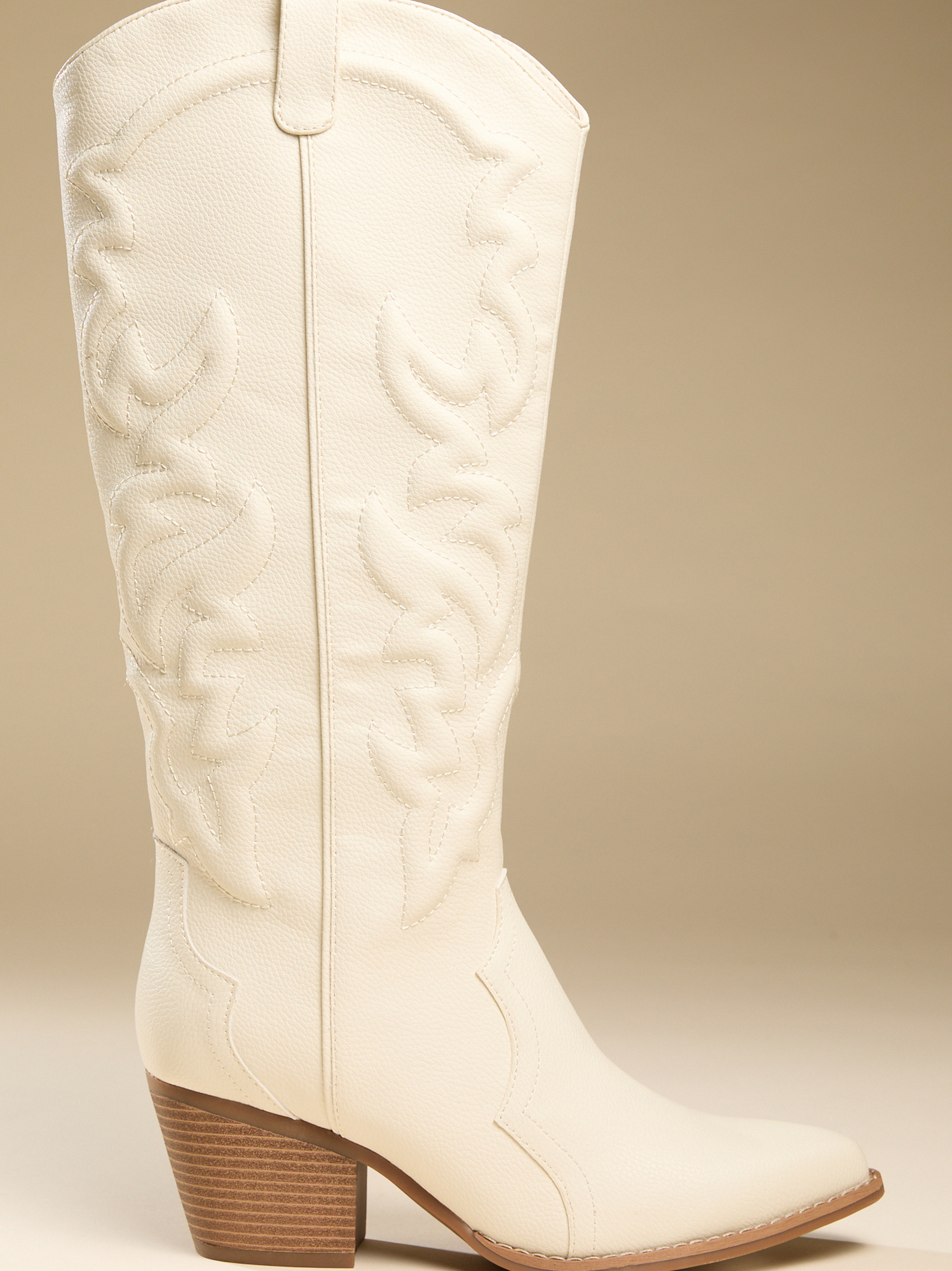 Altar'd State | Layla Western Boot | IVORY | | 6