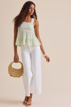 Adrianna Striped Babydoll Tank - Altar'd State - 