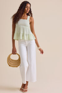 Adrianna Striped Babydoll Tank - Altar'd State