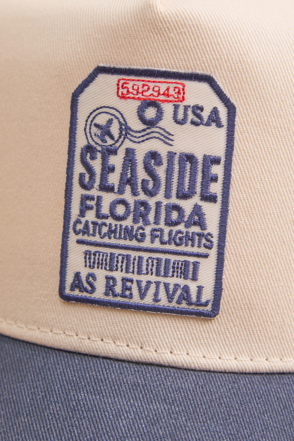 Seaside Patchwork Trucker Hat Detail 2 - Altar'd State