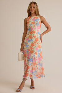Mayra Mesh Maxi Dress Detail 2 - Altar'd State