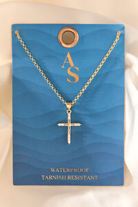 Waterproof Cross Baguette Necklace - Altar'd State