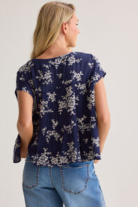 Blythe Embroidered Babydoll Top Detail 4 - Altar'd State