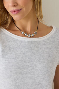 Brynn Striped Bead Necklace - Altar'd State