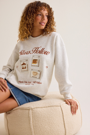 Stars Hollow Postcard Crew Sweatshirt - Altar'd State