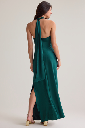Lena Satin Maxi Dress - Altar'd State - 