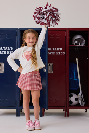 Tatum Gingham Pleated Cheer Skort - Altar'd State - 